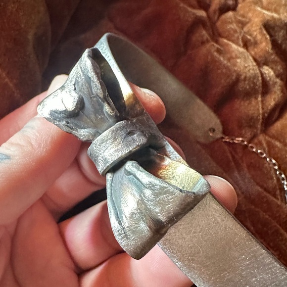 Ooak hand forged stainless steel bow collar brutalist - Picture 8 of 8